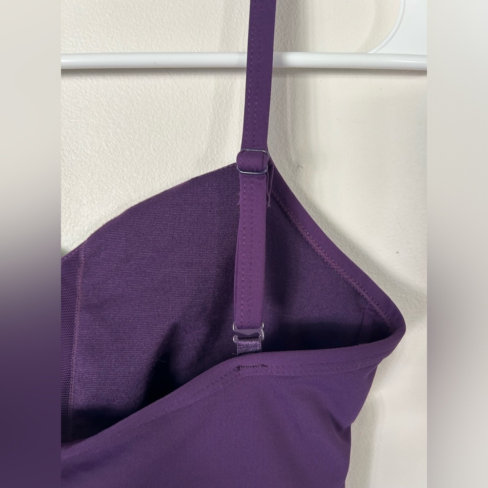 Lululemon Rare Thong Plum Straps Body Suit Size 6 - Picture 9 of 11